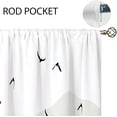 thumbnail image 5 of Green Misty Forest Small Kitchen Curtains Nature Window Treatment Tree Woodland Rod Pocket Cafe Short Curtains for Bathroom Dining Laundry Room Mountain Tier Treatment Drapes 27.5x39 inch, 5 of 6