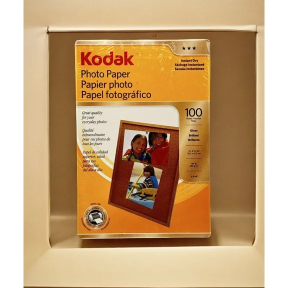 Kodak Photo Paper, Instant Dry - 4" X 6" - 100 Sheets