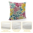 thumbnail image 4 of Qinduosi Spring Pillow Covers Inch Set of , Yellow Pink Blue Colored Floral Colorful Easter Themed Flower Decorative Throw Pillow Covers Outdoor Farmhouse Cushion Case for Couch Sofa Bed Decor, 4 of 5