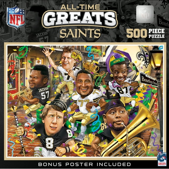MasterPieces 500 Piece Puzzle - NFL New Orleans Saints All-Time Greats