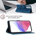 thumbnail image 3 of for Samsung Galaxy A32 5G Crossbody Wallet Case with Card Holder, Flip Folio Book Style Leather Shockproof Protective Phone Cover with Shoulder Strap/Lanyard for Samsung Galaxy A32 5G, Blue, 3 of 9