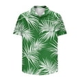 thumbnail image 6 of JXMVOJ Lightweight Non-Shrink Fade-Resistant Men's Casual Print Short Sleeve Button-Up Shirt, Summer Outdoor Casual Daily Wear, Unisex Hawaii Floral Turndown Collar Blouse, 6 of 6