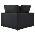 thumbnail image 6 of Modular Sectional Deep Sofa Set, Black, Fabric, Modern Contemporary, Living Lounge Cafe Room Hotel Lobby Hospitality, 6 of 10