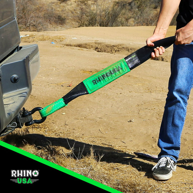 Rhino USA 20' Tow Strap & Shackle Hitch Receiver Combo - Walmart.com