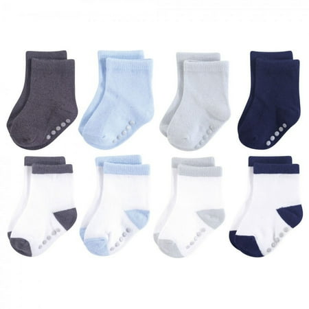 UPC: 0660168281040 | Luvable Friends Baby Boy Fun Essential Socks Blue Gray 0-6 Months