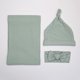 thumbnail image 1 of Manta para bebé europea y americana, banda para el pelo, gorro de neumático, traje de tres piezas, toalla para envolver súper suave y glutinosa para recién nacidos, bolsa antichoque, toalla, 1 of 6
