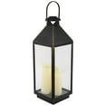 thumbnail image 5 of Northlight Lantern with Flameless LED Candles - 24" - Gold and Brushed Black, 5 of 9