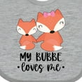 thumbnail image 4 of Inktastic Cute Kawaii Fox My Bubbe Loves Me Boys or Girls Baby Bib, 4 of 4