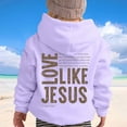 thumbnail image 4 of YUEHUA JESUS Christian Hoodies for Girls Aesthetic Cute Oversized Christ Christians Girls Long Sleeve Pullover Fall Sweatshirts, Size 12-13 Years, 4 of 8
