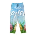 thumbnail image 4 of Kll Womens Happy Easter Print Pajama Pants Soft Pajama Bottoms For Women Cozy Lounge Pants, 4 of 9