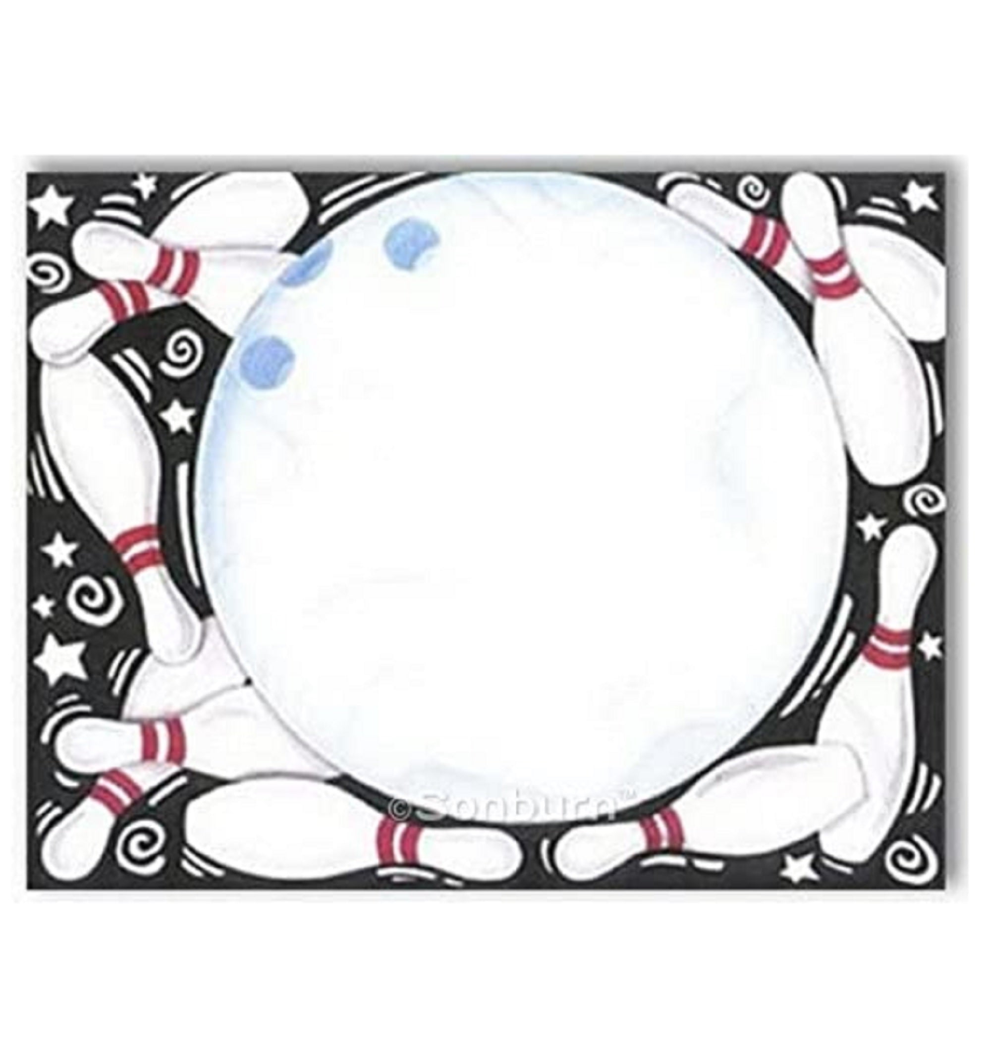 Sonburn Bowling Ball Design Paper, 8.5 x 11 Inches, 25Sheet Pack