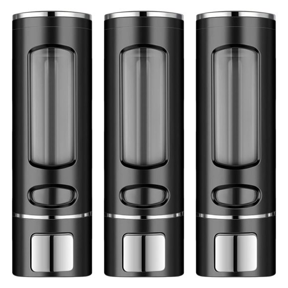 Dispensador De Jabón, 3pcs 400ML Dispensador de Jabón Pared Líquido de para Baño, Cocina, Fregadero Doméstico, Dispensadores Integrados en la Cub