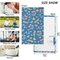 thumbnail image 2 of Butterfly Tulip Towels Set of 2, Super Soft Absorbent Hand Towel Cotton Bath Towels for Bathroom Hotel Kitchen Spa Gym 16 X 28 Inches Washcloths, 2 of 7