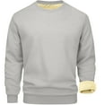 thumbnail image 4 of Wangmeiwg Men's Wool Blend Thermal Base Layer Crewneck Long Sleeve Shirt for Cold Weather Comfort and Warmth Light Gray, 4 of 5