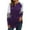 Dark Purple 2, variant on Nlife Women Stripes Leopard Print Crew Neck Long Sleeve Top
