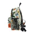 thumbnail image 4 of FORMRS School Backpack with Front Zippered Pocket 12" Student Travel Daypack, Light Green Floral Pattern, 4 of 6
