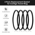 thumbnail image 4 of Silicone Lid Seals for 16 & 20oz ContigoSnapSealInsulated StainlessSteel Travel Mug Leak-Proof Seals Lid Gaskets Ring, 4 of 8