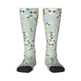 thumbnail image 1 of Fotbe Bees Calcetas Divertidas Estampadas para Hombre y Mujer, Calcetas de Algodón hasta la Rodilla para Caminar, Correr, Enfermería y Embarazo, 1 of 6