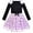 Black Purple, variant on Girls Dress Christmas Santa Long Sleeve Party Dress 4 Years