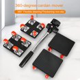 thumbnail image 2 of 1 Set Furniture Lifter Mover Tool with Crowbar Heightening Block Heavy Duty Furniture Mover with Wheels Appliance Roller Furniture Moving Dolly Slider, 2 of 8