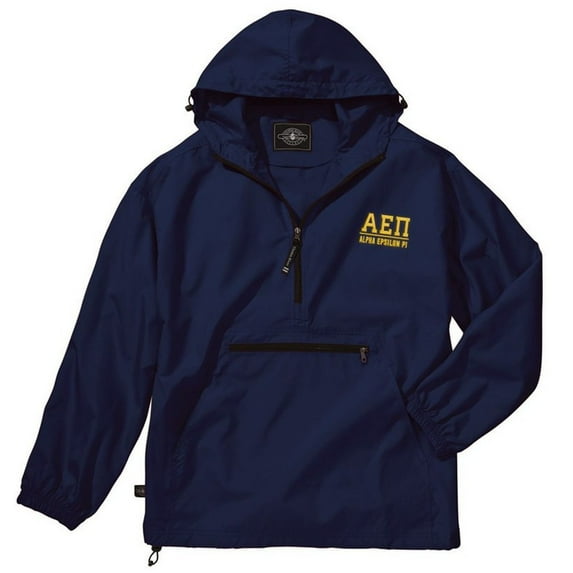 Alpha Epsilon Pi Pack-N-Go Pullover Medium Navy Blue