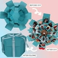 thumbnail image 3 of RECUTMS Blue Explosion Box DIY Photo Album with 6 Faces for Wedding Memory Books, 3 of 7