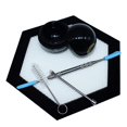 thumbnail image 2 of Ensemble d'Outils de Sculpture en Silicone, Ensemble de Conteneurs de Concentré, Brosse à Outils de Sculpture, Tapis en Silicone Antiadhésif Résistant à la Chaleur (Kit de Billards), 2 of 3