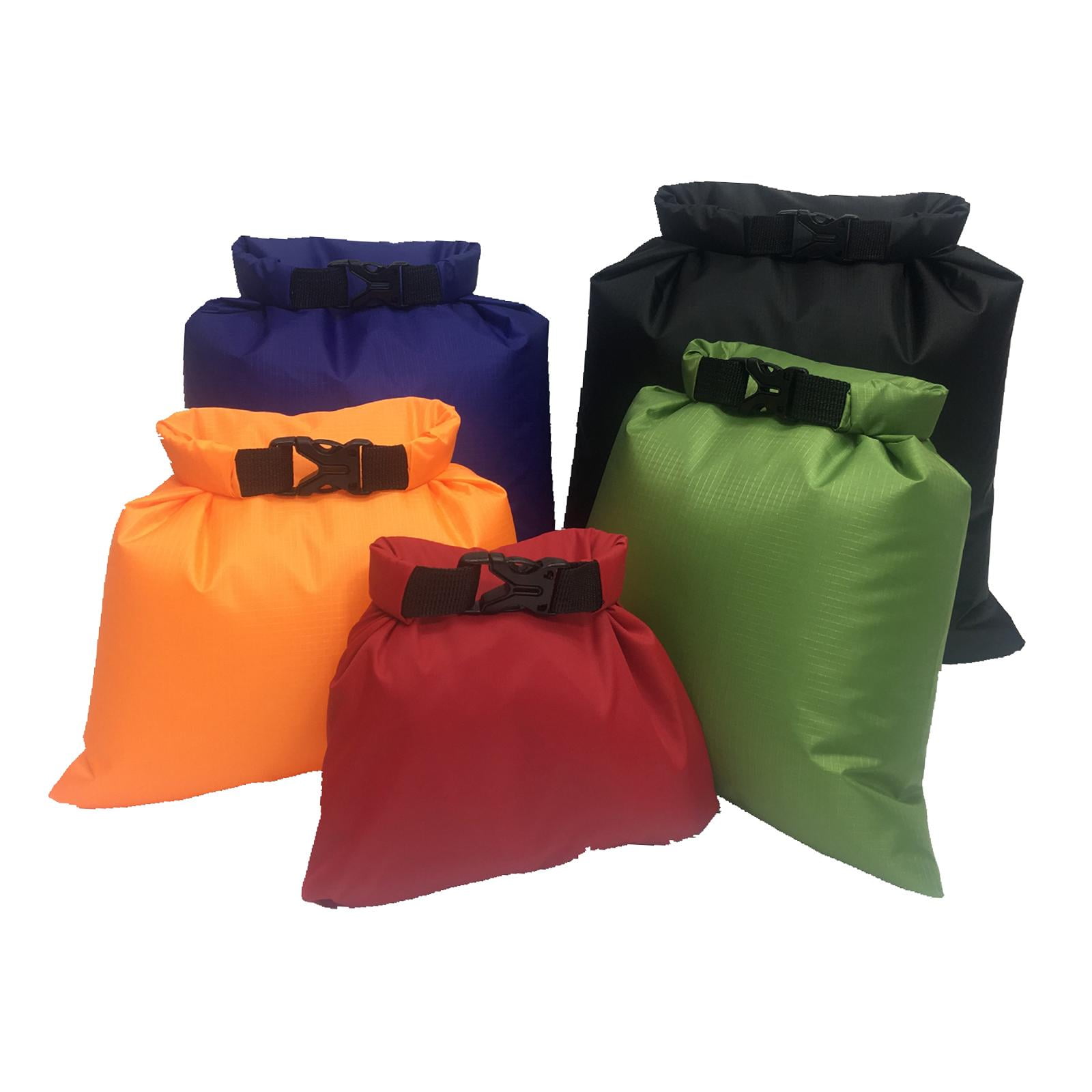 harayaa 5 Pieces Dry Bag Marine 1.5L 2.5L 3.5L 4.5L 6L Portable Multifunctional Multiple Style A