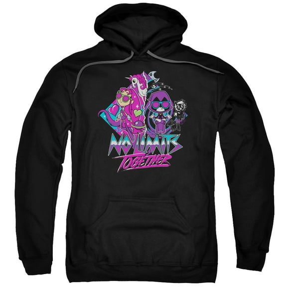 Teen Titans Go To The Movies No Limits Adult Pullover Hoodie Sweatshirt Black