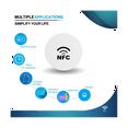 thumbnail image 2 of NFC Tags, NFC Cards,215 NFC Tag Rewritable 215 NFC Coin Cards Compatible ,NFC Enabled Mobile Phones and Devices, 2 of 6