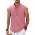 thumbnail image 2 of Lmueinov Mens Casual Tank Tops Waffle Knit Sleeveless Shirt Breathable Muscle Tank Shirts Summer Tee, S-3X, 2 of 5