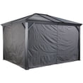 thumbnail image 1 of Sojag Ventura 8 x 8 x 6 ft Grey Curtains for Gazebo, 1 of 6