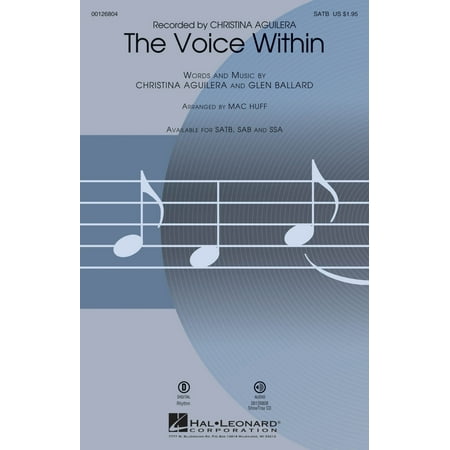 Hal Leonard The Voice Within SATB by Christina Aguilera arranged by Mac Huff