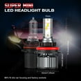 thumbnail image 2 of For Mercury Mountaineer 2002-2006 6000K 9007 LED Headlight + 9145/9006 Fog Bulbs，Pack of 4, 2 of 14