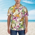 thumbnail image 4 of Goofa Butterflies2 Hawaiian Shirt for Men, Unisex Summer Beach Casual Short Sleeve Button Down Shirts,Aloha Tropical Floral print shirt-Large, 4 of 9