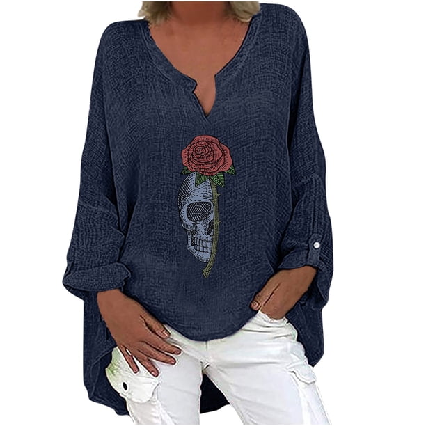 Moda Mujer Camiseta de manga larga Otoño Frente abierto Prendas de abrigo sueltas Impresión Blusa Abrigo Tops Pompotops FGAJ14537
