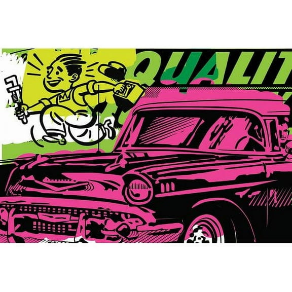 Marmont Hill "Quality" by Josh Ruggs Painting Print on Wrapped Canvas