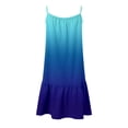 thumbnail image 3 of Women Elegant Printed Sleeveless Loose Dress with Straps, 3 of 3