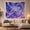 Crystal Spaceship, variant on Futuristic Space Fighter Leading Escort Craft in Purple Galaxy, Dreamy Psychedelic for Space Lovers, Sci-Fi Wall Art, Birthday Gift Tapestry Wall Hanging for Game Room and Teen Bedroom