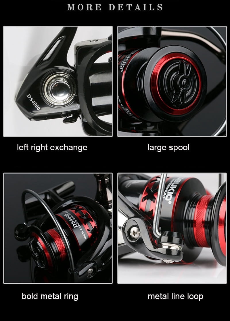 Quality Metal Fishing Reel spinning no gap fish reel cast fishing surfcasting reel spinning reel for carp fishing Drag 12kg