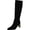 Black Suede, variant on Women's Sylvia Modern Ivory Knee High Boot 9M