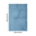 thumbnail image 2 of Oversized Waffle Knit Blanket 71X79, Fluffy Soft Throw for Camping, Extra Warm Cozy Blanket for Family, 2 of 7