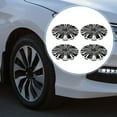 thumbnail image 2 of Unique Bargains 4Pcs R14 / 14" Universal Wheel Rim Hub Cover Wheel Hub Caps Silver Tone Black, 2 of 8