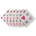 thumbnail image 1 of Design Imports CAMZ37699 Coeurs Collage Imprimé Serviette - Lot de 6, 1 of 2
