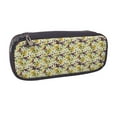 thumbnail image 2 of Lsque Lilies Flowers Printed Big Capacity PU Leather Pencil Case Large Pencil Pouch Stationery Pen Bag Pencil Holder for Teen, 2 of 6