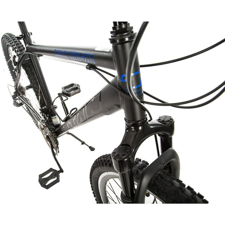 Titan Dark Knight Alloy 21 Speed Men s Mountain Bike with Suspension Matte Black