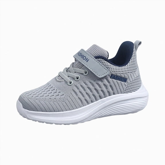 enyan Boys Shoes Running Shoes Lightweight Sport Girls' Athletic Shoes (Toddler/Little Kid/Big Kid) Grey,13