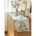 thumbnail image 5 of Table Runner 72 Inches Long for Kitchen Dining, Easter Gnomes Dresser Scarf Farmhouse, Dining Table Decorations for Wedding/Parties, Spring Watercolor Eggs Flower Wood Grain 14 x 72 In, 5 of 8