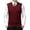 Wine, variant on uikmnh Vests for Men Men's Fashion Casual Jacquard V-Neck Plaid Pattern Sleeveless Sweater Vest with Intricate Bottom Design Size:XL