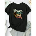 thumbnail image 3 of Aristuring Classic Crew Neck T-Shirt Plus Size Graphic Women's Wear Daily 5-Pack 4XL, 3 of 6